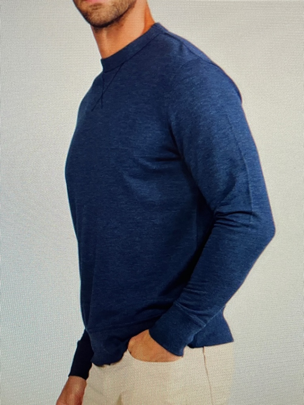 New! Tasc Stadium French Terry Sweatshirt in Classic Navy Heather Size Large